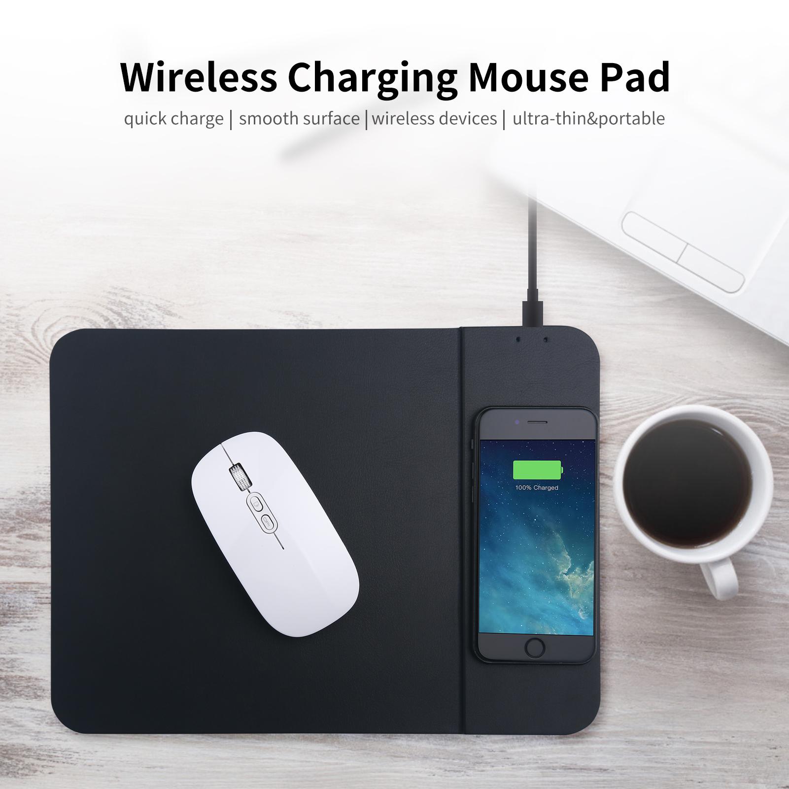 Bàn di chuột kiêm sạc không dây 10W 2 trong 1