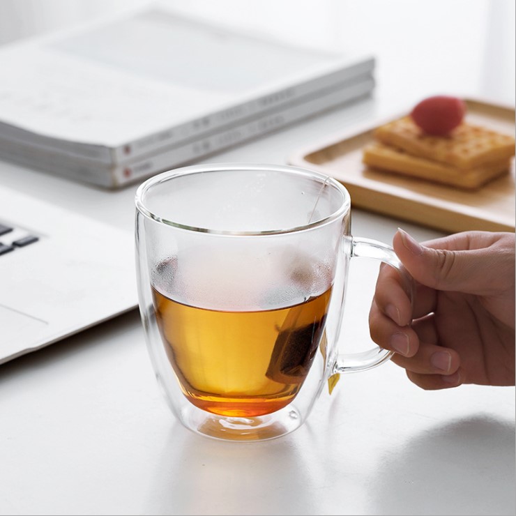 Ly thủy tinh 2 lớp NKS.GL44 size 350ml chịu nhiệt