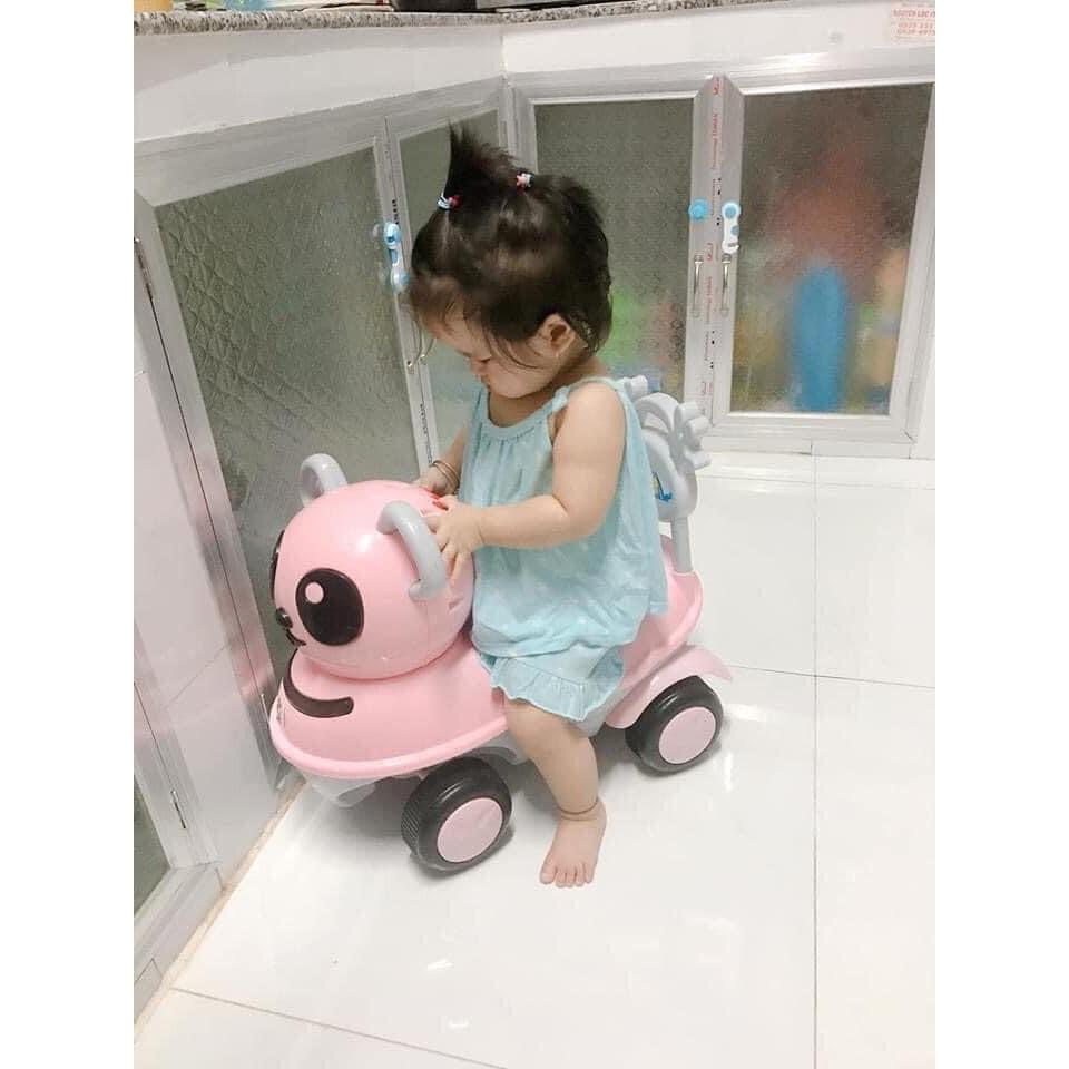 XE LẮC - CHÒI CHÂN HÌNH GẤU CAO CẤP CÓ NHẠC CÓ ĐÈN
