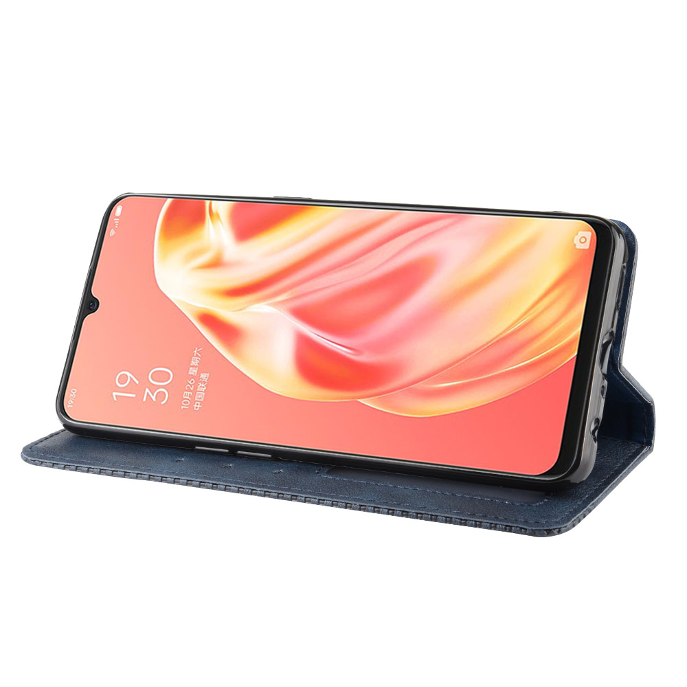 Bao da dạng ví, nam châm dành cho Oppo A91, F15 Luxury Leather Case - Hàng nhập khẩu