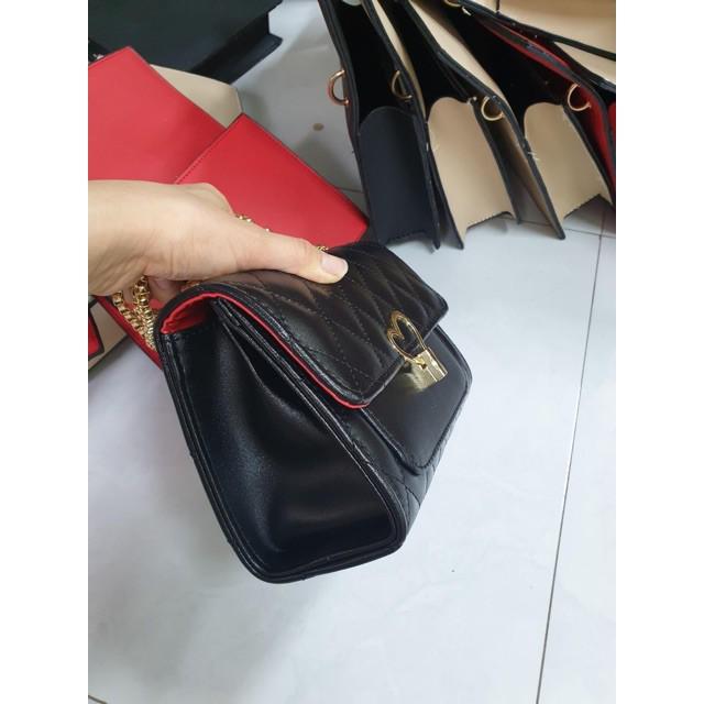 Túi Đeo Chéo Nữ Đẹp Đeo Vai Đi Làm Thời Trang Công Sở Da Dây Xích - Khóa tim