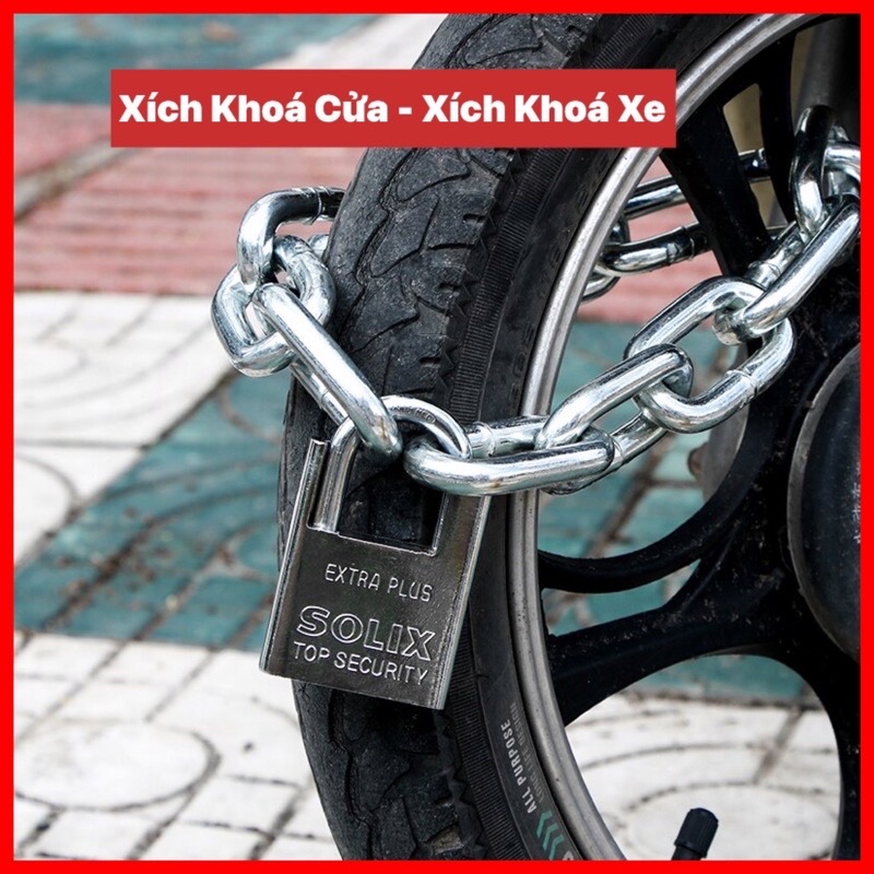 Dây Xích INOX 304 Khoá Xe - Khoá Cửa