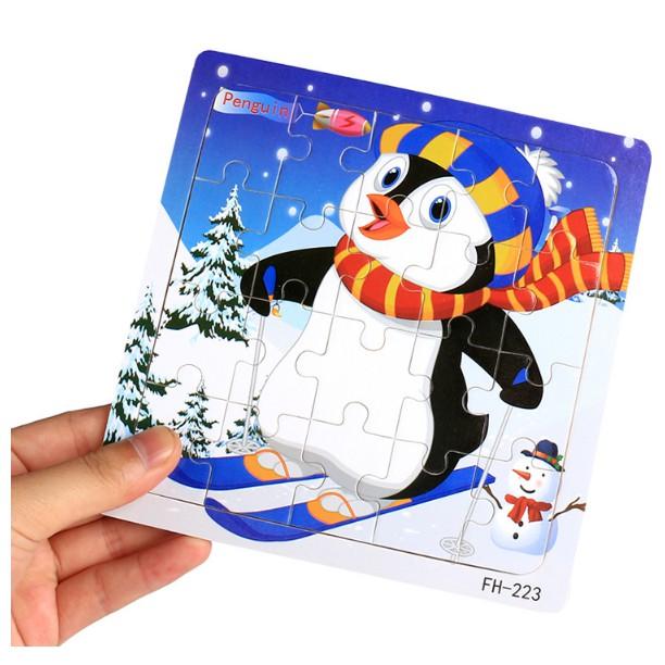 COMBO 10 tranh xếp hình 20 miếng puzzle cho bé - Đồ chơi giáo dục thông minh trẻ em