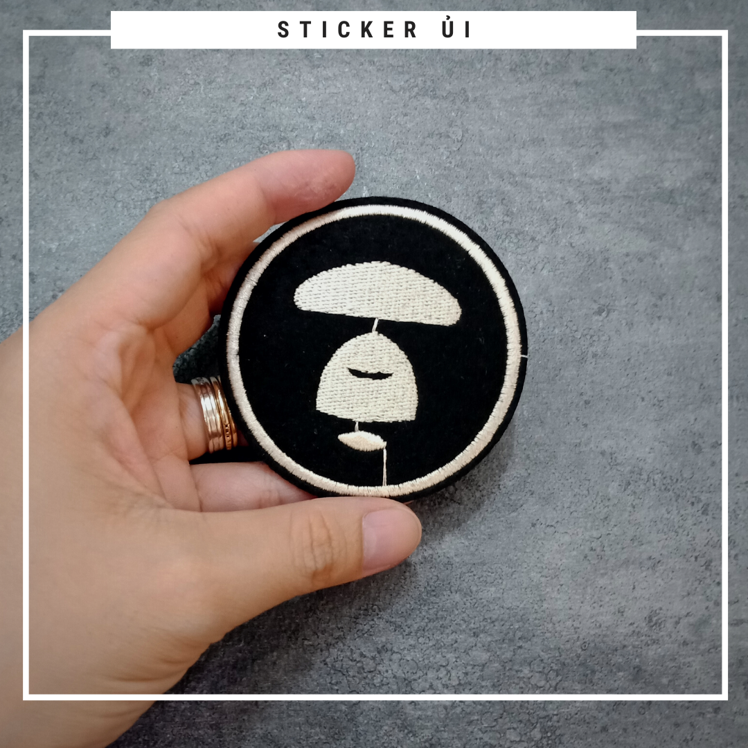 Phụ kiện trang trí áo thun tay lỡ unisex: Logo Sticker Patch Ủi Quần Áo, BALO, quần jogger chuẩn local brand streetstyle