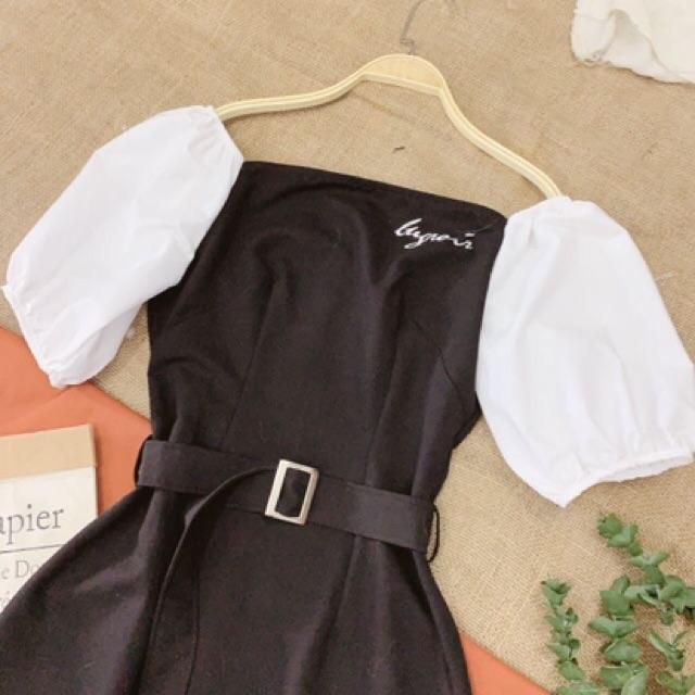 ĐẦM ĐEN DỰ TIỆC PHỐI TAY BỒNG