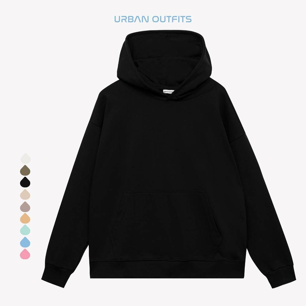 Áo Hoodie Form Rộng URBAN OUTFITS Kiểu Trơn HOO100 ver 2.0 Thun Cotton Frech Terry 350GSM Local Brand