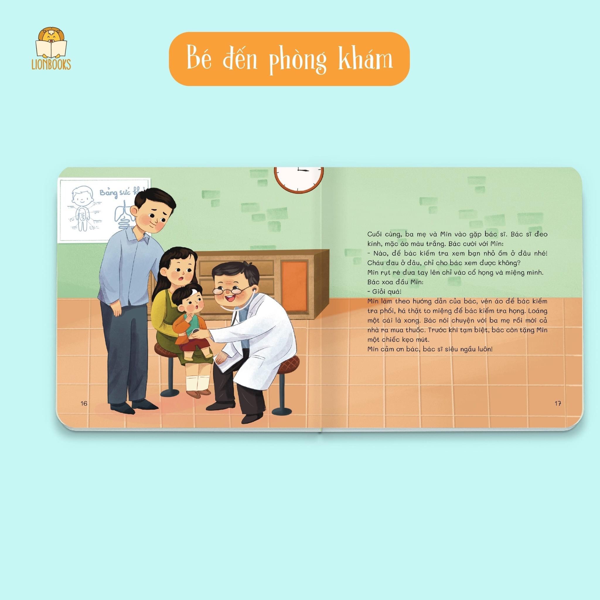 Bé Học Ứng Xử - LionBooks - Bộ 4 cuốn bồi cứng - Định hướng hành vi ngay từ giai đoạn đầu đời cho bé