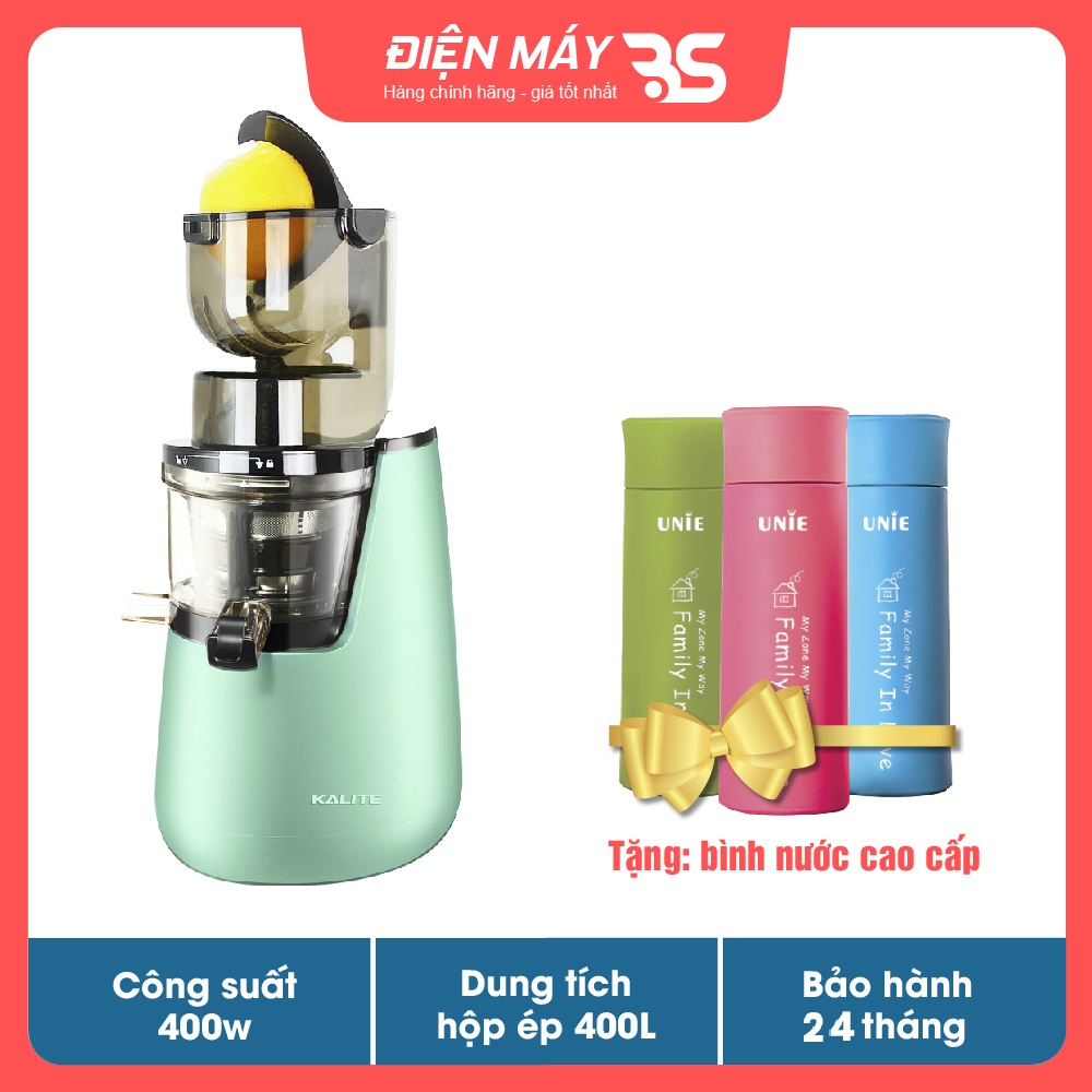 Máy ép chậm Kalite KL 598, ép rau củ quả kiệt và êm - Hàng chính hãng