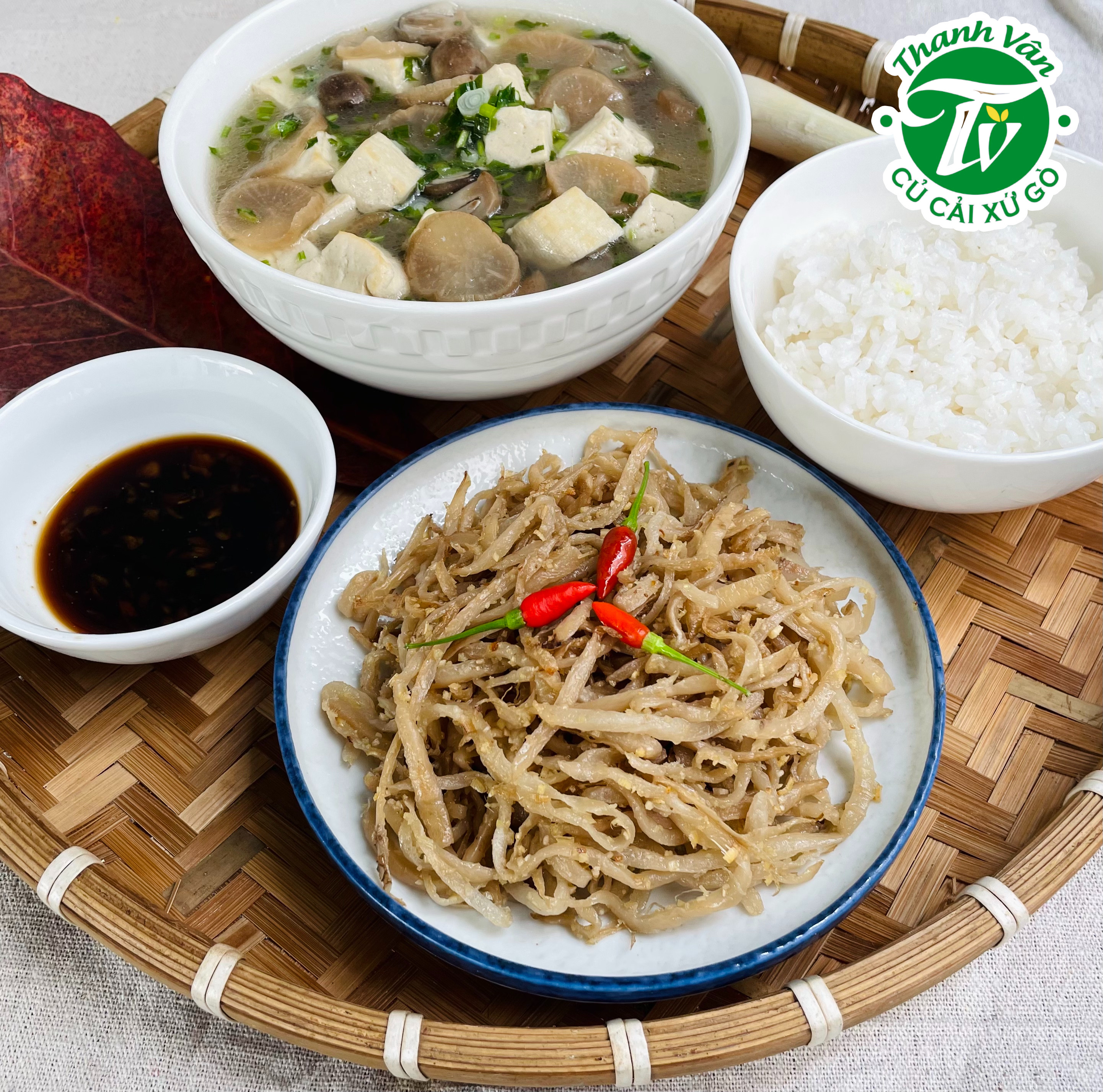 Củ cải trắng muối củ Thanh Vân xứ Gò - 500gr