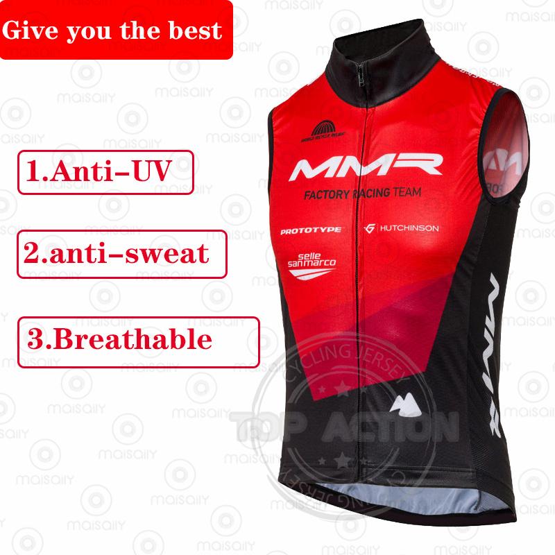 MMR 2022 Mùa Hè Mới Áo Đi Xe Đạp Xe Đạp Áo Chống Gió Áo Gió Nam Đội Núi Chống Tia UV Tùy Chỉnh Đi Xe Đạp Mặc Color: Cycling vest 1 Size: S