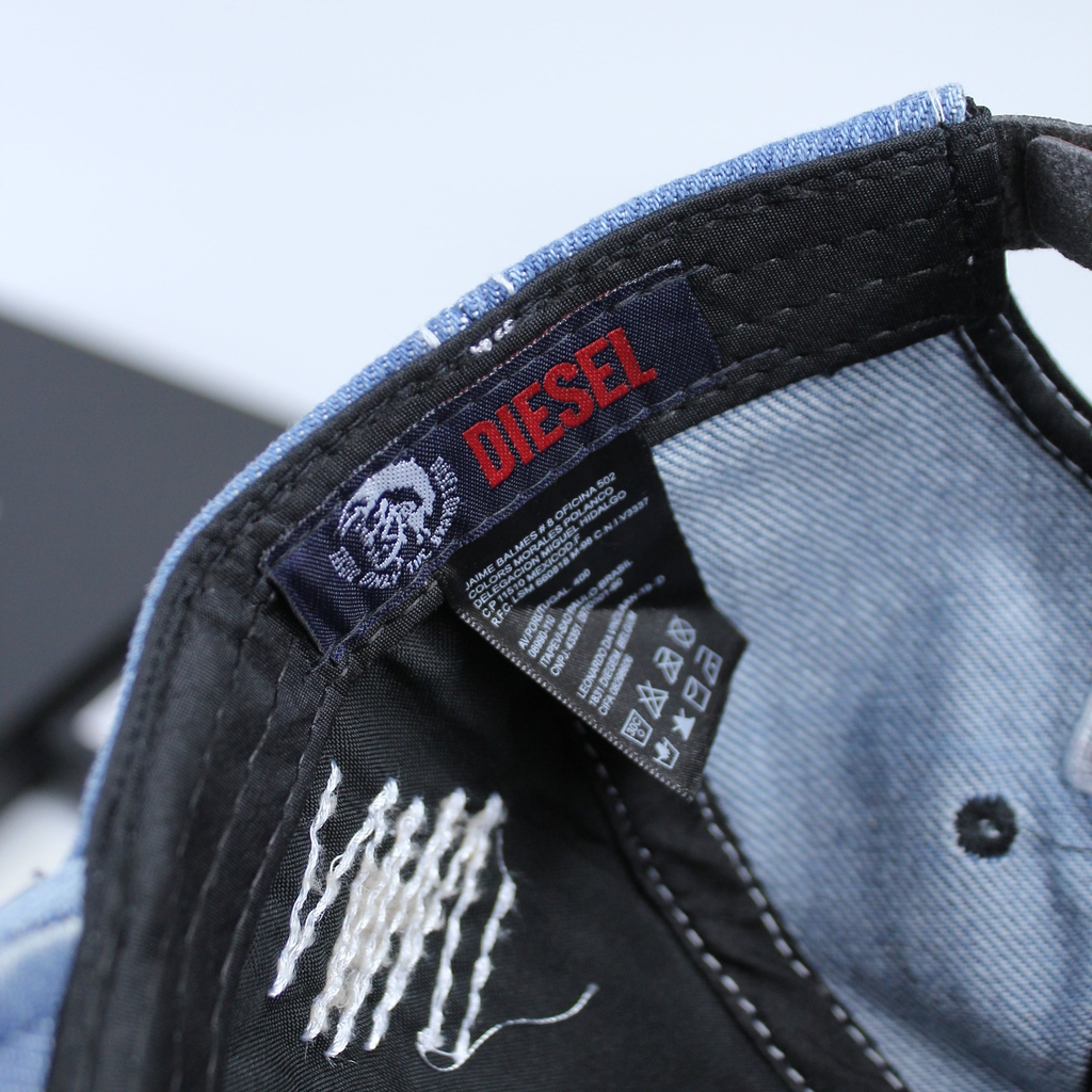Nón kết, mũ lưỡi trai Diesel vải jeans form chuẩn siêu đẹp (Ảnh thật)