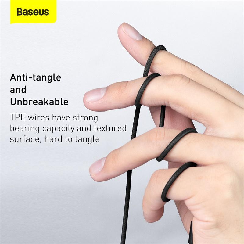 Baseus -BaseusMall VN Tai nghe AUX 3.5mm Baseus Encok H19 Wired Earphone (Hàng chính hãng)