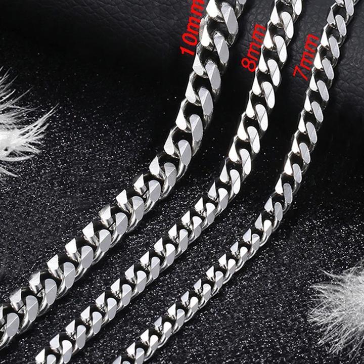 Vòng Cổ Nam - Dây chuyền nam titan thời trang rẻ đẹp kiểu lặc xéo cao cấp trangsucpt 9mm PTDCNA159