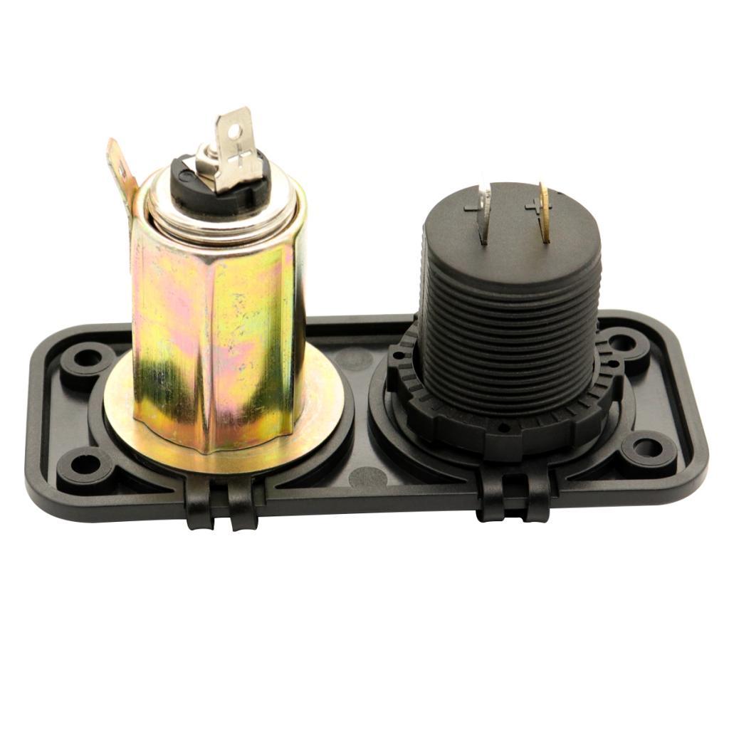 Dual USB Quick Charge Cigarette Lighter Adapter Waterproof for Car, Marine, Boat