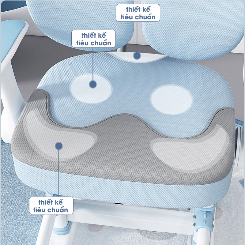 Ghế Học Sinh Chống Gù Chống Cận, Ghế Ngồi Học Giúp Bé Có Tư Thế Ngồi Lành Mạnh Tránh Cong Vẹo Cột Sống 23302 - Hàng Chính Hãng