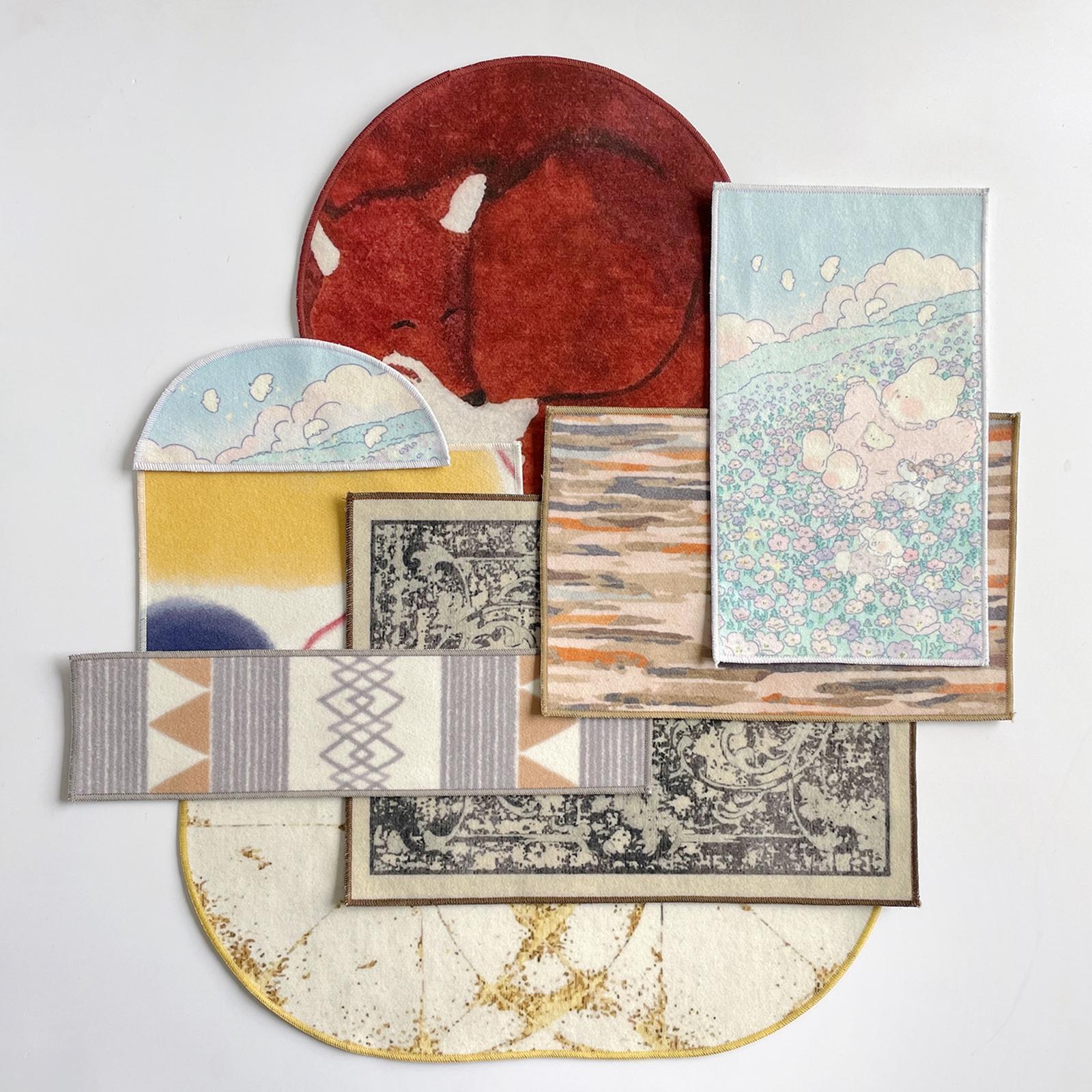 1/6 Scale Doll House Mini Carpet DIY Toy Pretend Play Toy Children Gifts