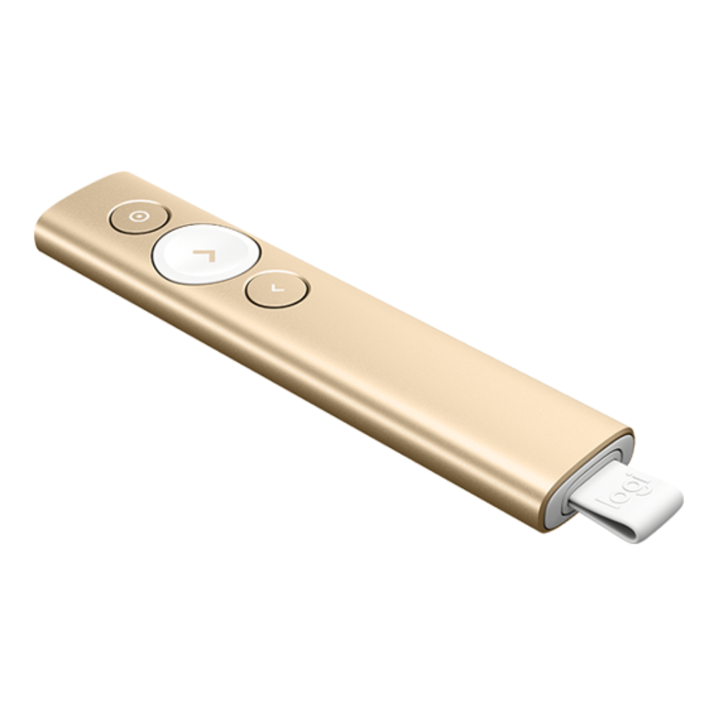 Bút trình chiếu Logitech Spotlight - Không dây 30m, Bluetooth, USB, phóng to để nhấn mạnh - Hàng Chính Hãng