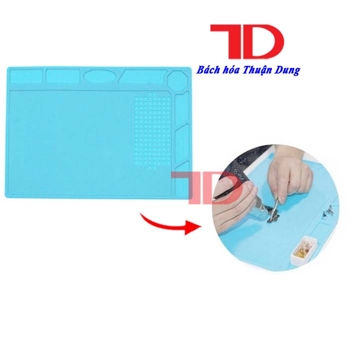 Tấm Lót Dụng Cụ Sửa Chữa Điện Thoại, Thảm Silicon Lót Bàn Sửa Linh Kiện Điện Tử Máy Tính Đồng Hồ - Bách Hoá Thuận Dung