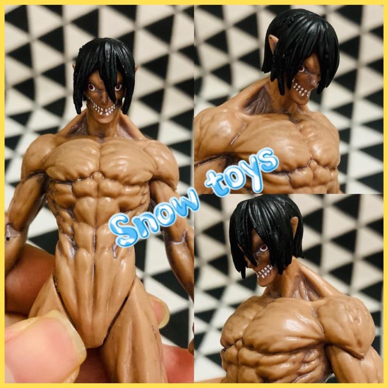 Mô hình Attack On Titan - figure nhận vật eren yeager - levi - titan quái thú - nữ nhân - khổng lồ -búa chiến