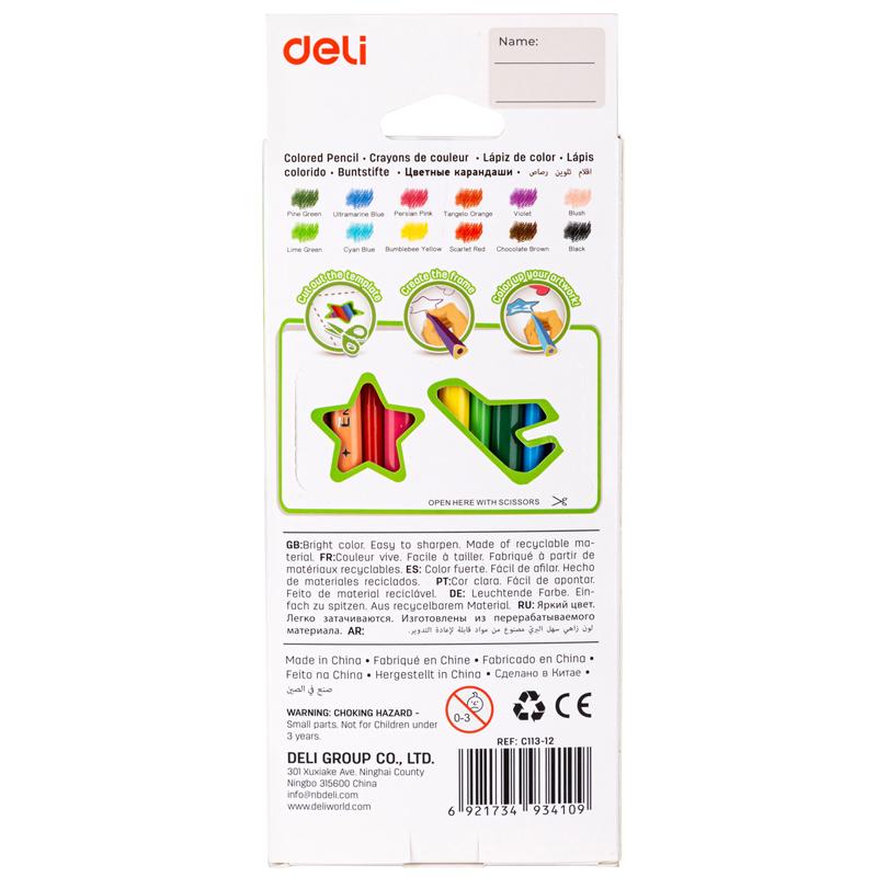 Hộp 12 Bút Chì Màu Deli EC113-12