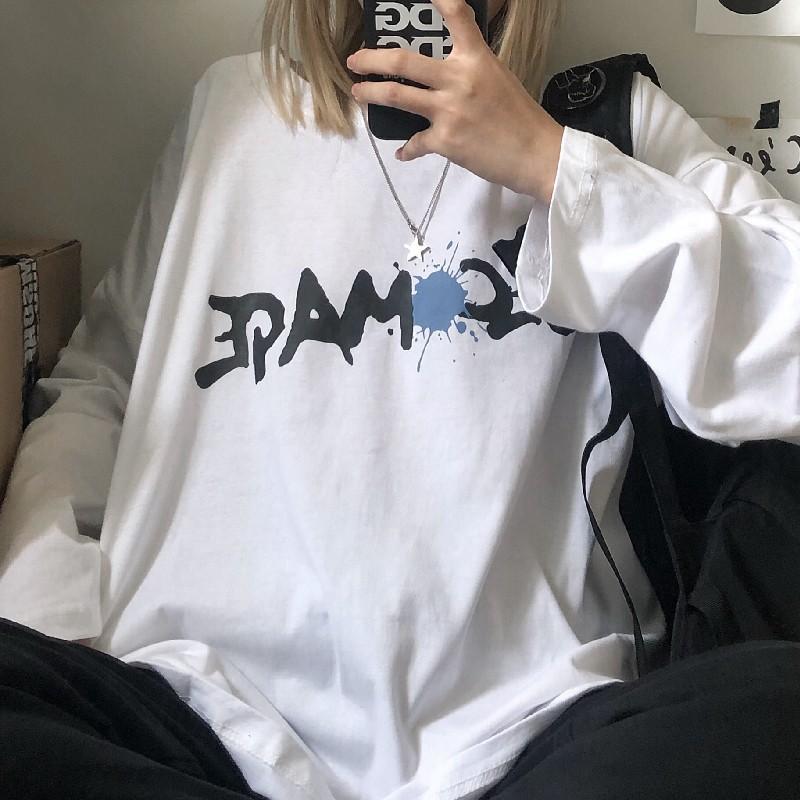 Áo thun tay dài form rộng Yinxx, áo sweater Unisex SW511
