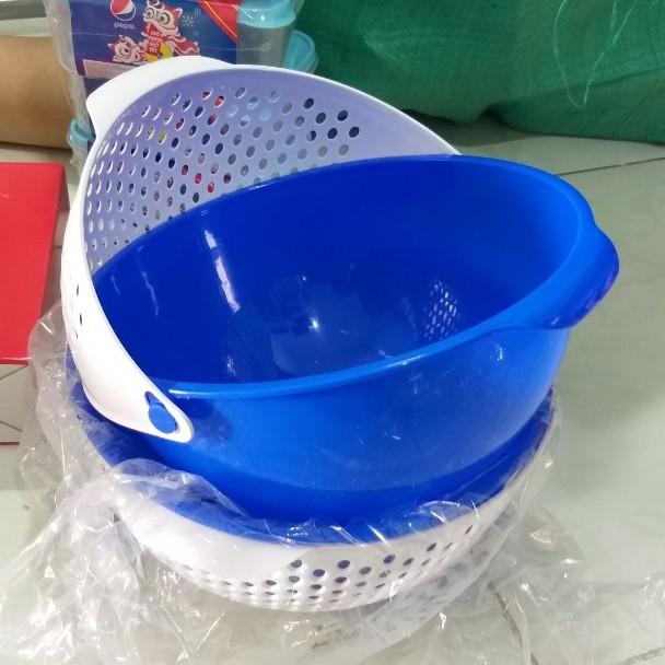 Bộ Thau Rổ kéo - rổ lật - Kt: cm