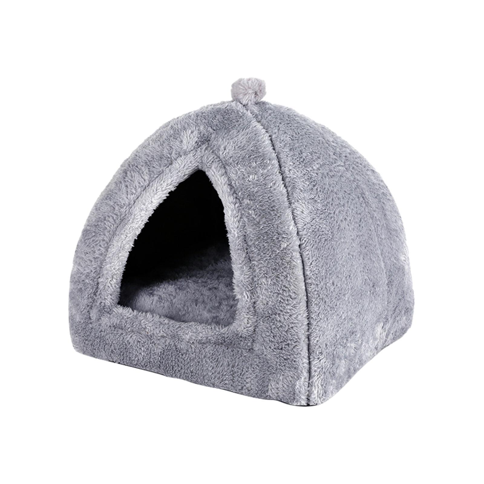 Plush cave Bed Pet Bed Sleeping for Rabbits Small Animals Kitten Puppy