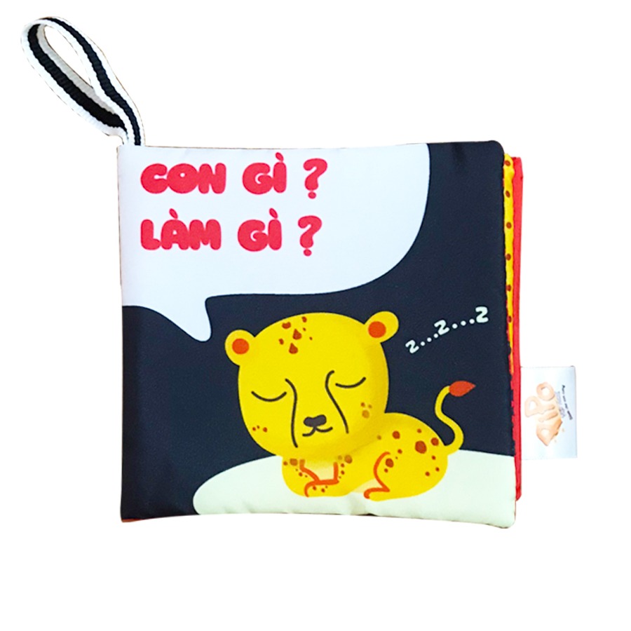 6 sách vải song ngữ VIỆT - ANH kích thích thị giác cho bé sơ sinh