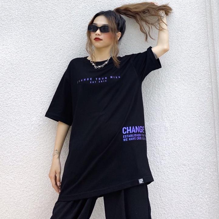 Áo thun phản quang chuyển màu theo ánh sáng - PURPLE TO BLUE HOLOGRAM TEE Change Your Mind