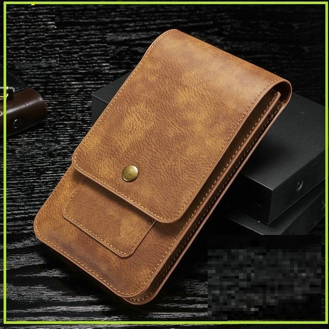 Ví đựng điện thoại DA BÒ cao cấp 2 ngăn lớn 6.5inch đa năng, đựng điện thoại, đeo hông, đựng tiền, đựng thẻ