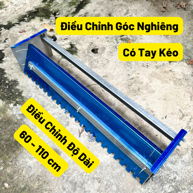 Máng Kéo Răng Cưa INOX - Bay Răng Cưa Ốp Lát Gạch - Bay Kéo Răng Cưa Tạo Rãnh Dán Gạch - Từ 60cm Kéo Dài Đến 110cm