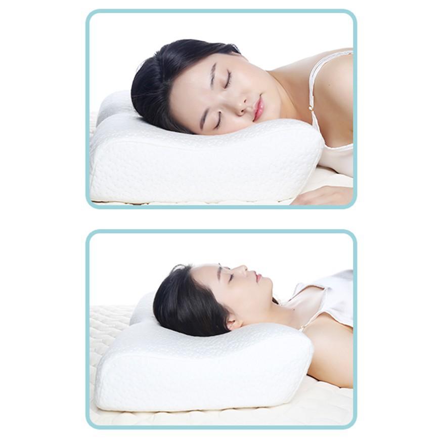 Gối Memory Foam 50D Hình Bướm HLW113  (60 x 35 cm) - Trắng