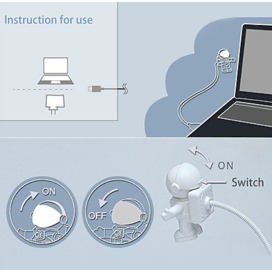 ĐÈN LED PHI HÀNH GIA, DĨA BAY UFO KẾT NỐI USB CHO LATOP, ĐÈN ĐỌC SÁCH