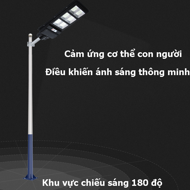 Đèn Năng Lượng Mặt Trời - Đèn LED - Cảm Biến Radar Thông Minh - Siêu Sáng - Chống Thấm Nước - 3 Mức Công Suất 120W, 180W, 240W -  Hàng Cao Cấp Có Điều Khiển Cầm Tay
