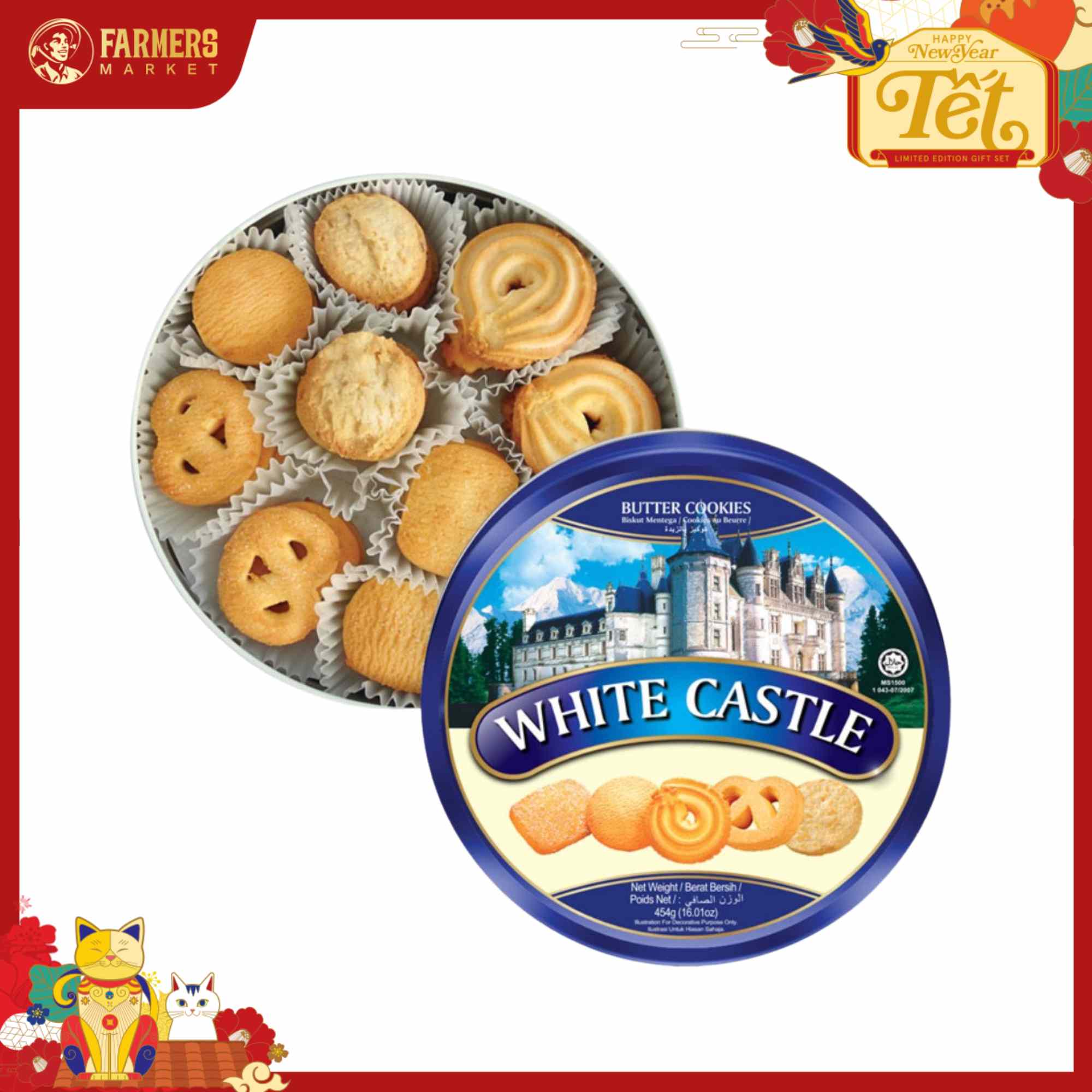 Bánh quy bơ White Castle 454G