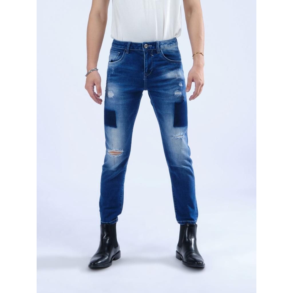 Quần jeans lửng nam ống ôm MESSI SJM1128-20