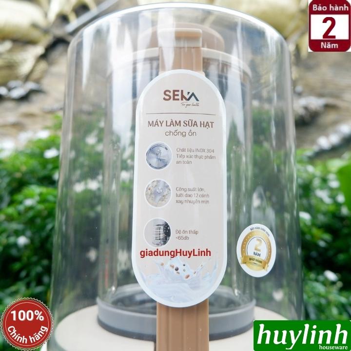 Máy làm sữa hạt Seka E500 - Có chống ồn - 1.5 lít - 9 Chức năng tiếng Việt - Hàng chính hãng