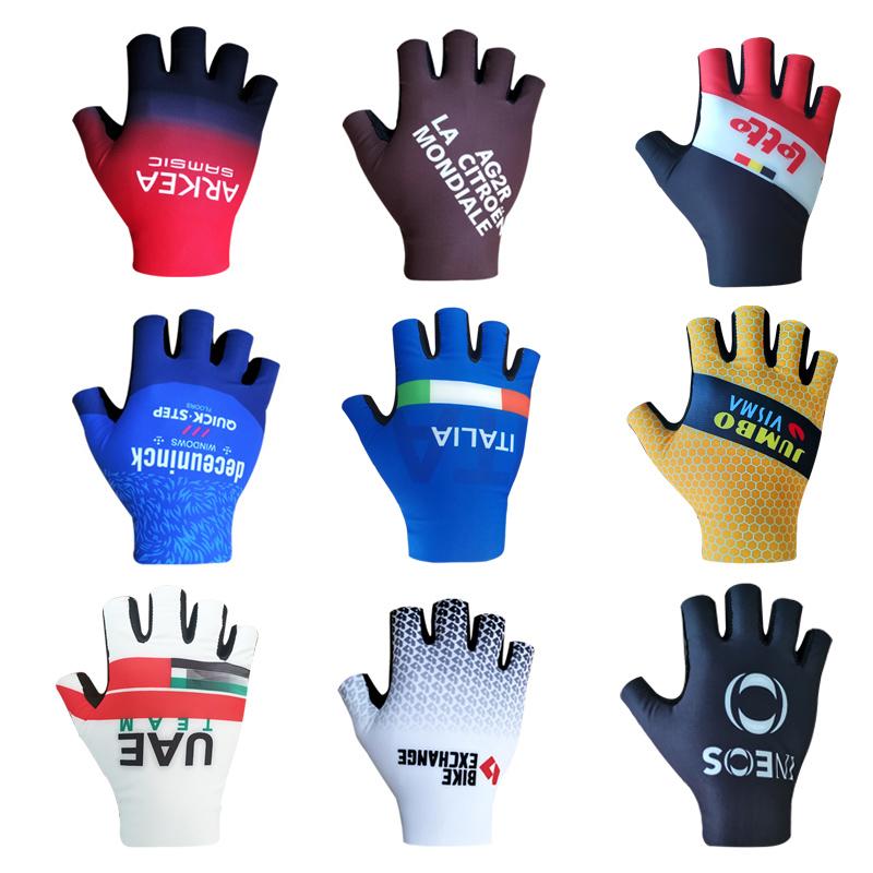 Pro Đội 2021 Thoáng Khí Găng Tay Xe Đạp Xe Đạp Đường Bộ Găng Tay Nam Thể Thao Ngón Chống Trơn Trượt Xe Đạp MTB Xe Đạp Đường Bộ Găng Tay