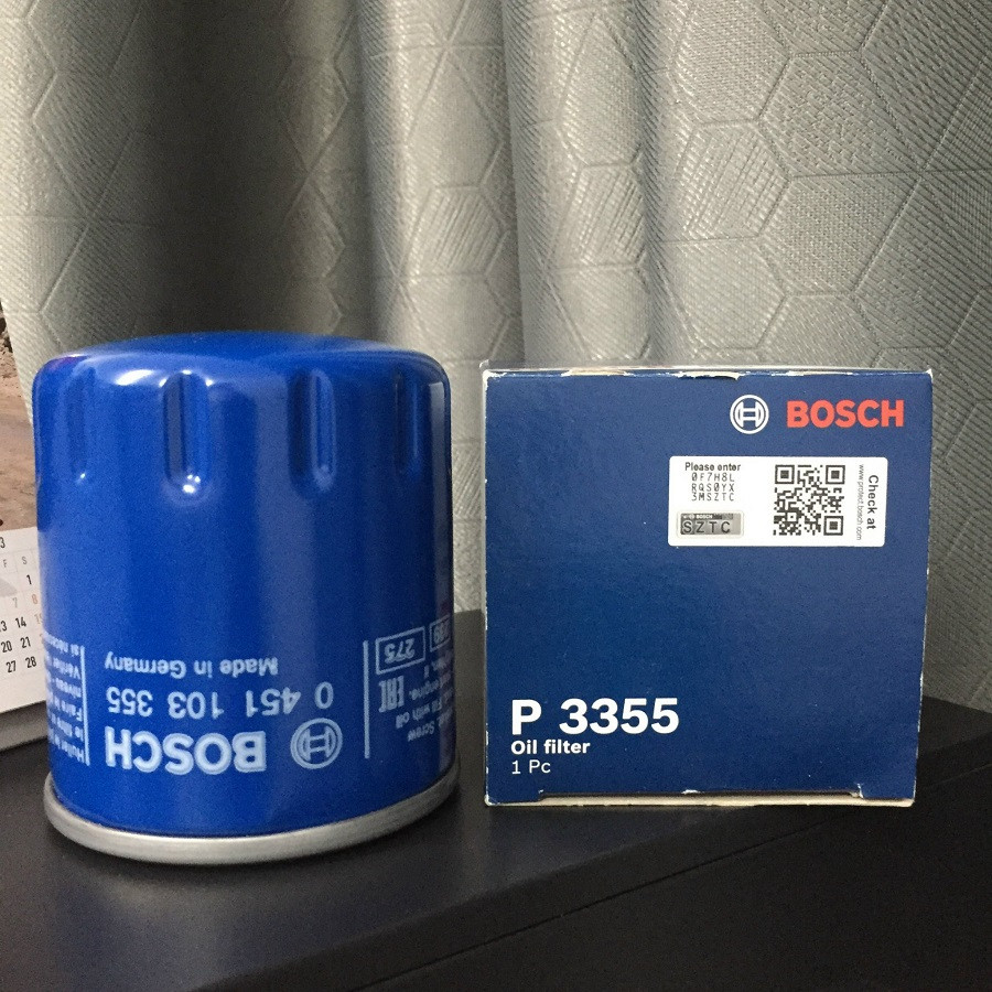 Lọc Nhớt Động Cơ BOSCH P3355 Cho Xe Peugeot 2008 1.2L (2022 - ) Made In Germany | Hibu