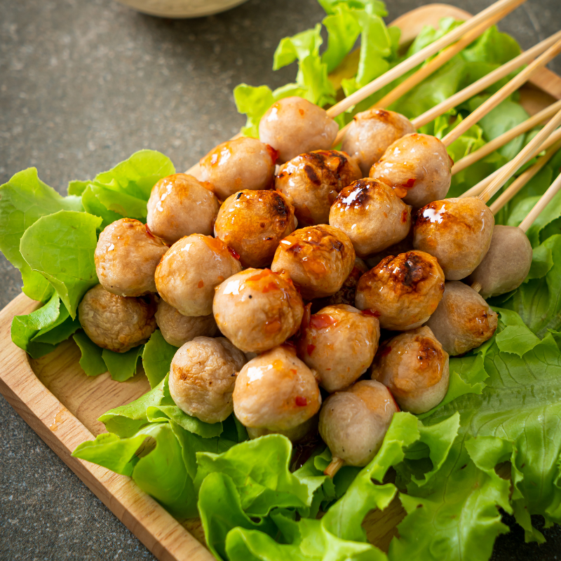 Cá viên chiên Đôi Đũa Vàng 420g, viên thả lẩu hải sản thơm ngon