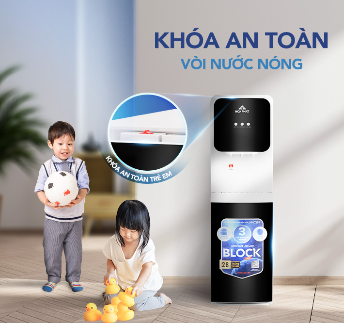 Cây nước nóng lạnh hút bình Hòa Phát HHC389 - Bảo hành 28 tháng - Hàng chính hãng