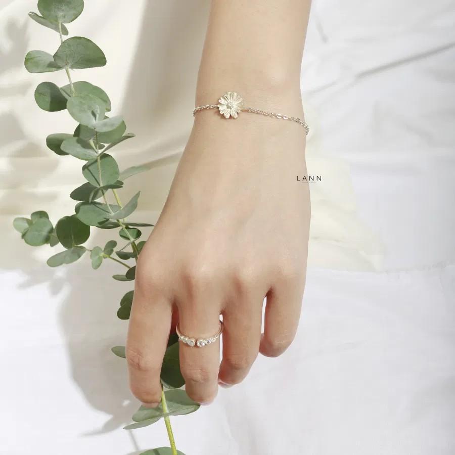 Lắc tay hoa cúc S925 LANN