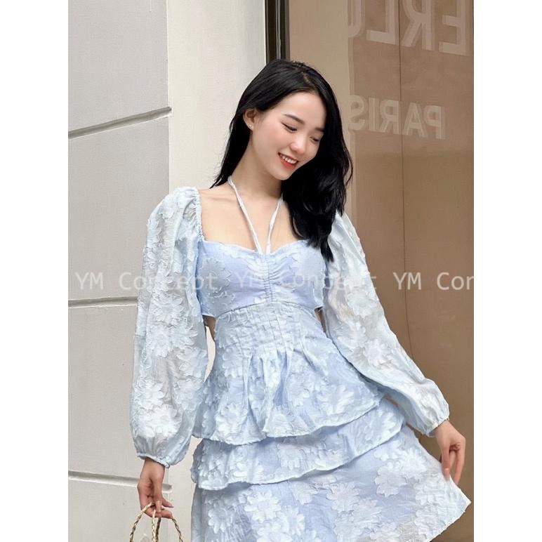 Đầm Xòe 3 Tầng Cut Out Lưng Qri Dress - D0488