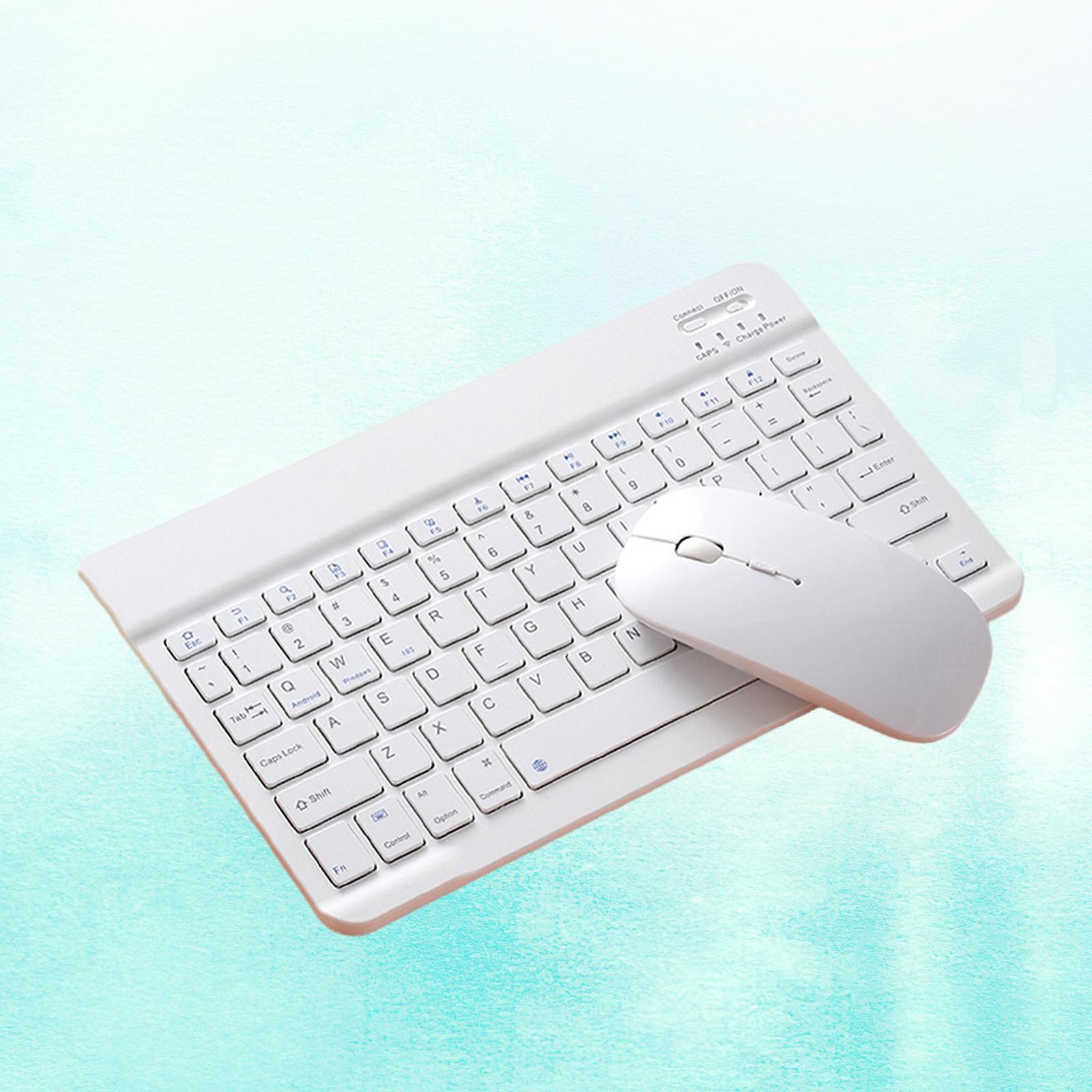 Compact Bluetooth Keyboard for Tablet PC Dual Mode Mouse 10 inch Black