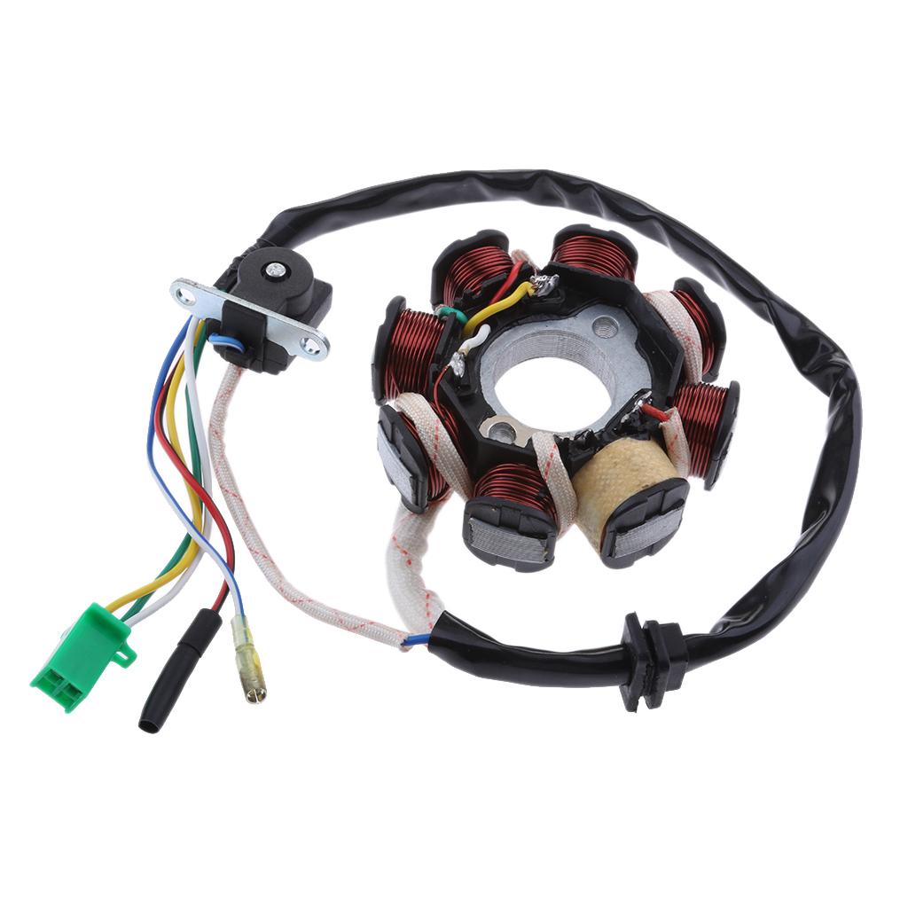 Motorcycle Magneto Stator Ignition Generator 8 Pole Coil for GY6 125cc 150cc