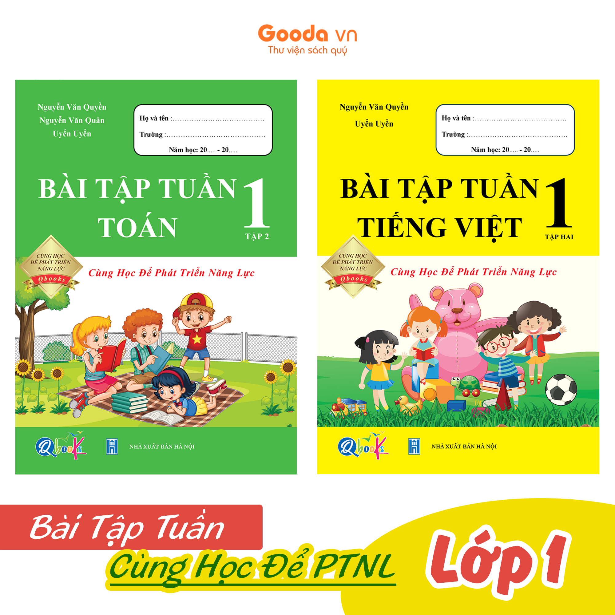 Combo Bài Tập Tuần Toán, Tiếng Việt Lớp 1 - Cùng Học Để Phát Triển Năng Lực - Học kì 2