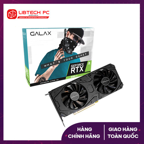 Card màn hình Galax PG190 Black GeForce RTX3060Ti (1-Click OC) LHR 8GB GDDR6 36ISL6MD1VQW