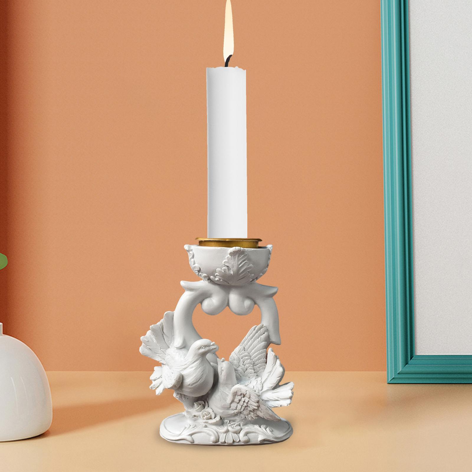Bird Figurine Candlestick Candleholder Candle Holder for Wedding Holiday