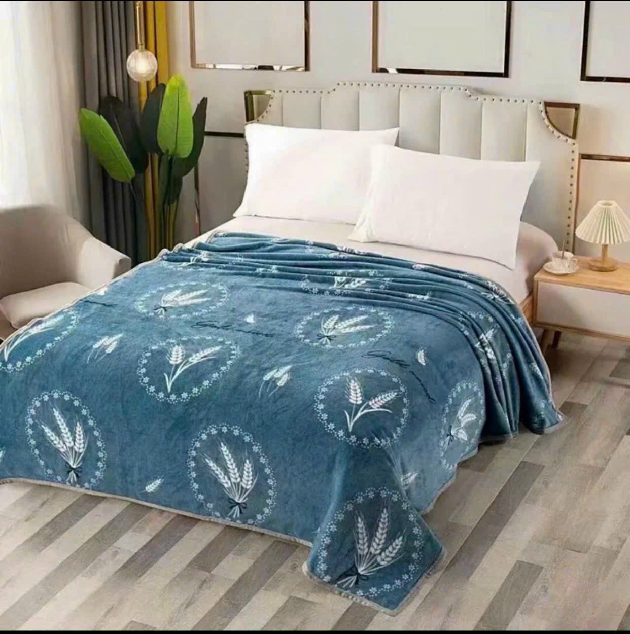 Chăn lông tuyết sữa hàn quốc in hình siêu đẹp siêu mềm mịn kích thước. 2mx2m2