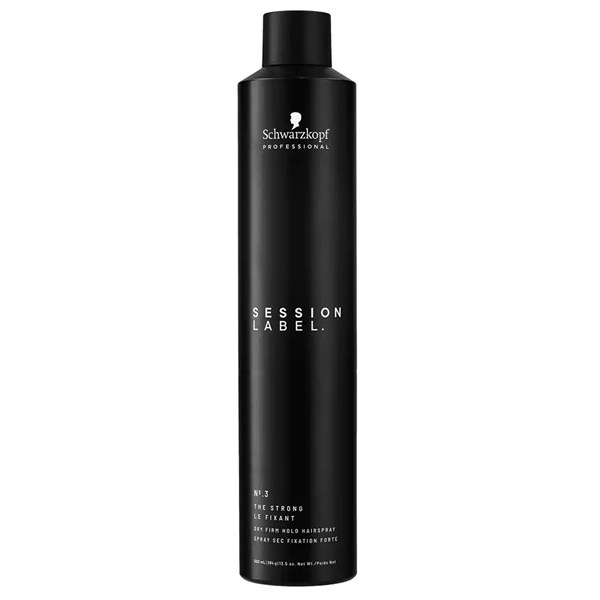 Keo Xịt Giữ Kiểu Tóc Cứng Schwarzkopf Osis Session Label Super Dry Fix Strong Hold Hairspray 500Ml